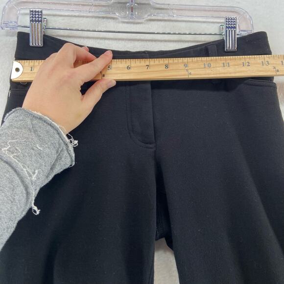 Eileen Fisher Black Ponte Knit Pants Size 4 - Picture 7 of 8